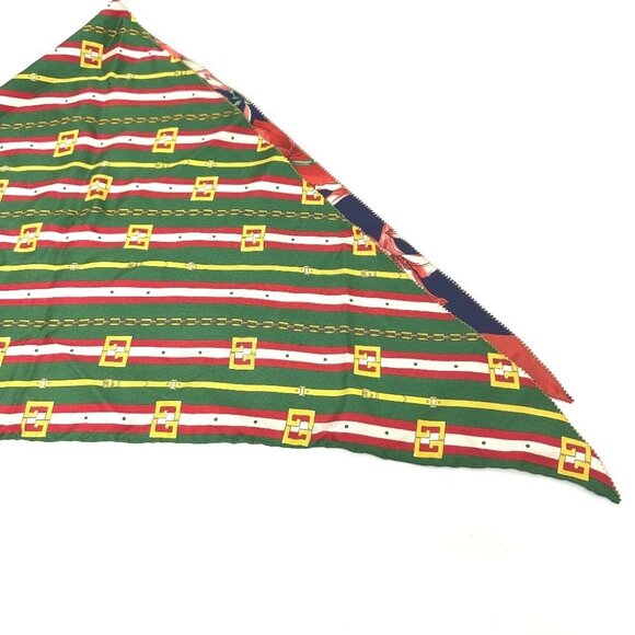 GUCCI Floral all-over pattern Flora Flower Triangle Scarf silk Multicolore - Picture 7 of 16